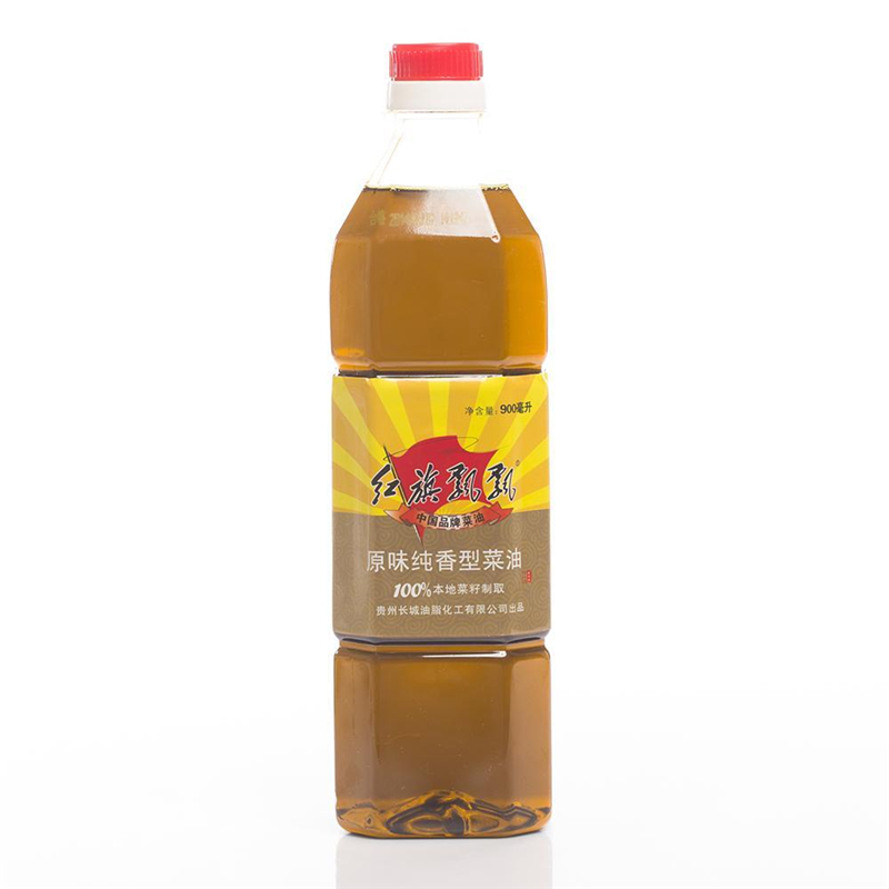红旗飘飘 原味 纯香型菜籽油 900ml/袋 （单位：袋)