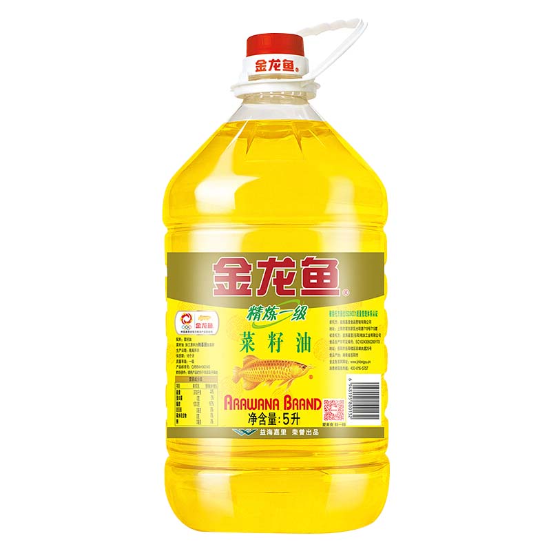 金龙鱼精炼一级菜籽油5L（转基因）（单位：桶）
