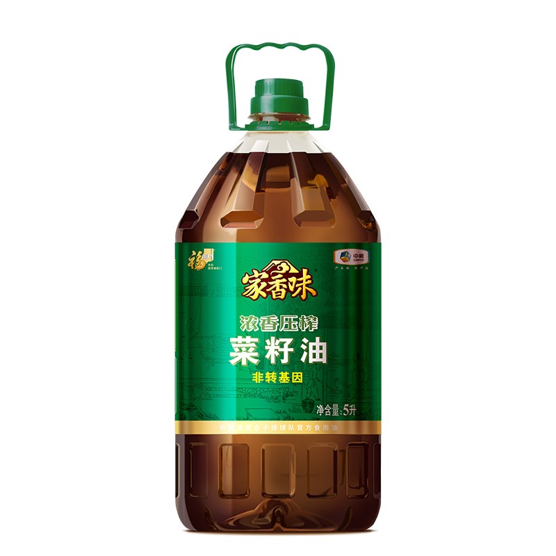 福临门非转基因家乡味浓香压榨菜籽油5L（单位：桶）