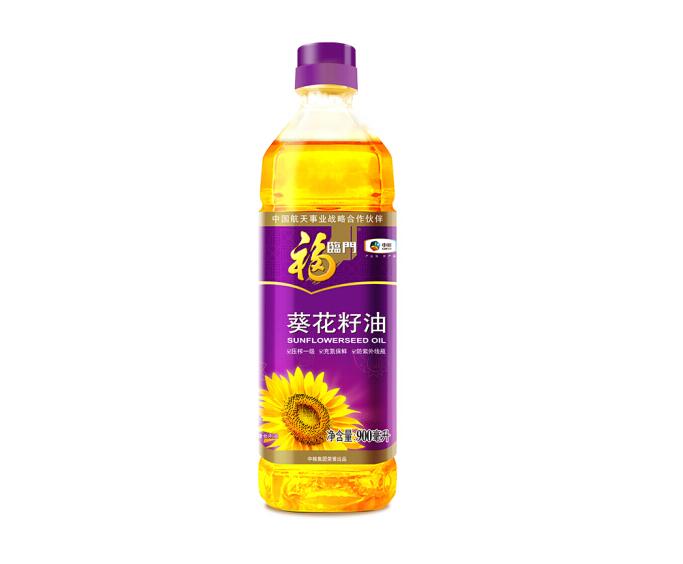 福临门压榨一级葵花籽油900ml(瓶)