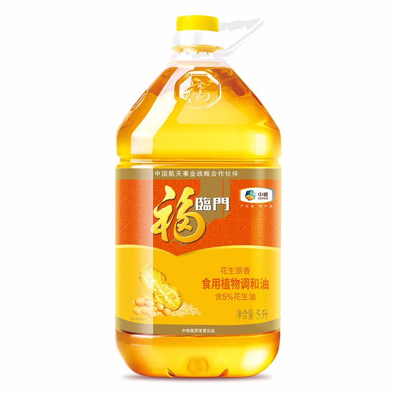 福临门花生原香食用植物调和油 5L/桶（单位：桶）