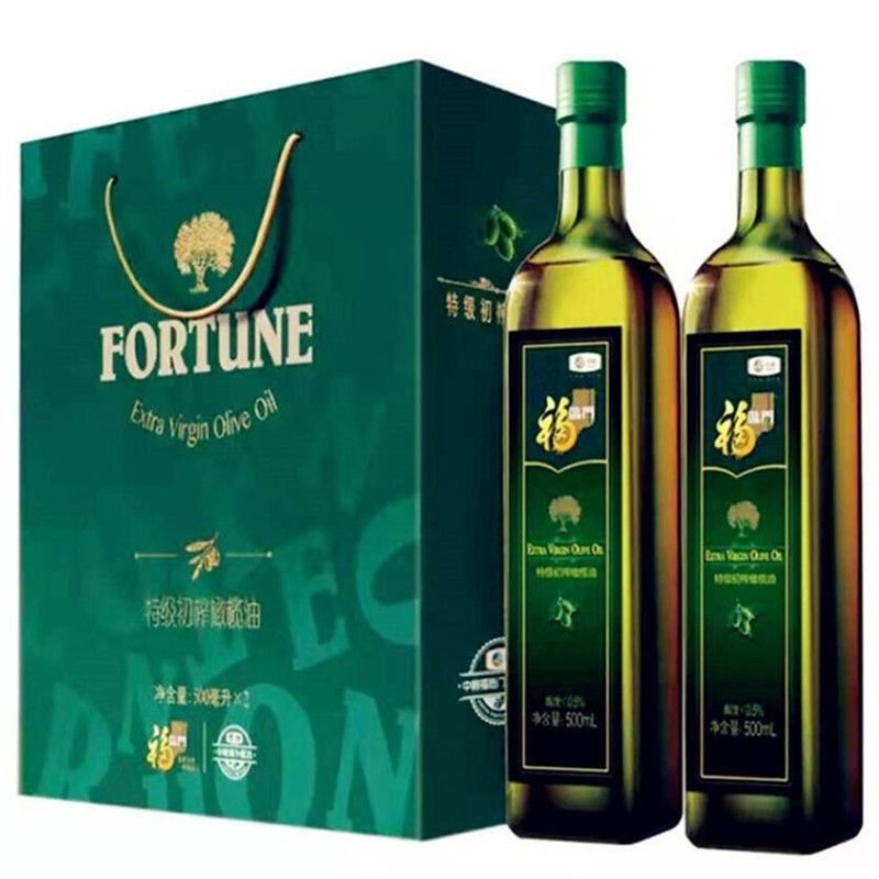 福临门特级初榨橄榄油500ml*2瓶/盒(盒)