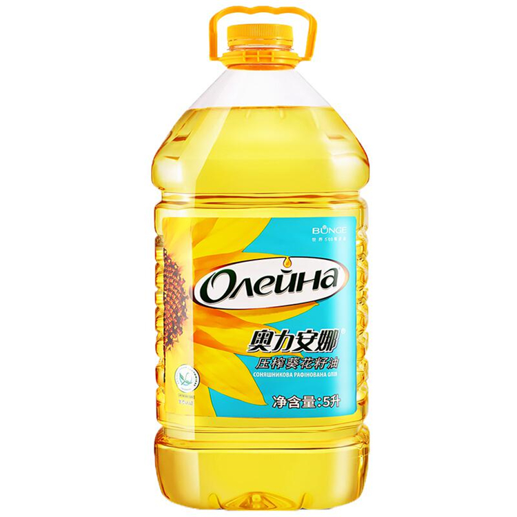 奥利安娜葵花籽油物理压榨乌克兰原瓶原装进口食用油5L（桶）