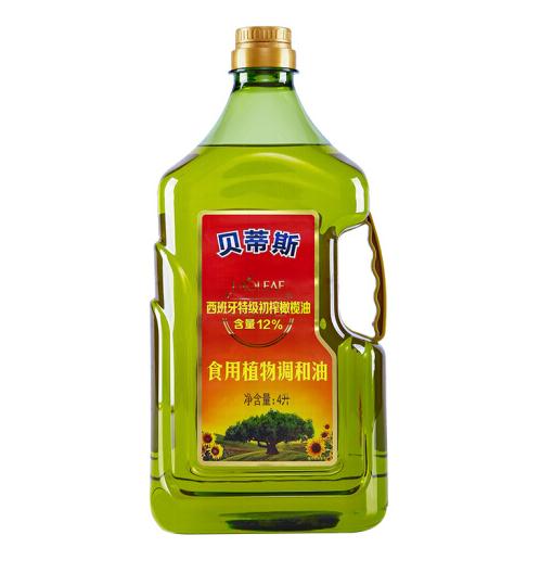 （停用）贝蒂斯葵花橄榄植物调和油4L含12%特级初榨橄榄油（瓶）