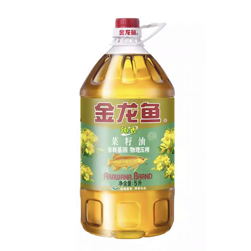金龙鱼纯香菜籽油非转基因5L/瓶（瓶）