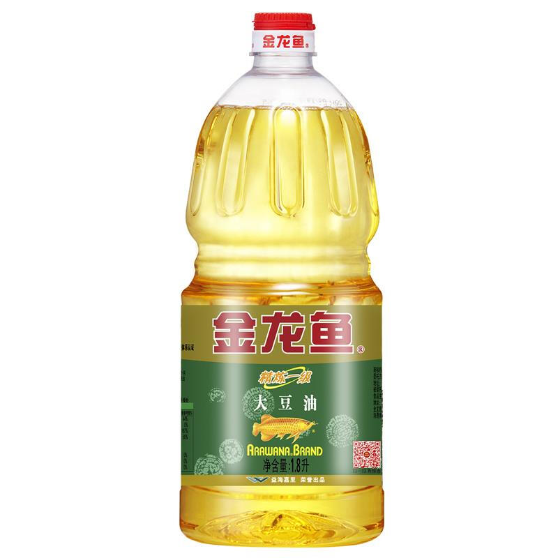 金龙鱼精炼一级大豆油1.8L（转基因）（单位：瓶）