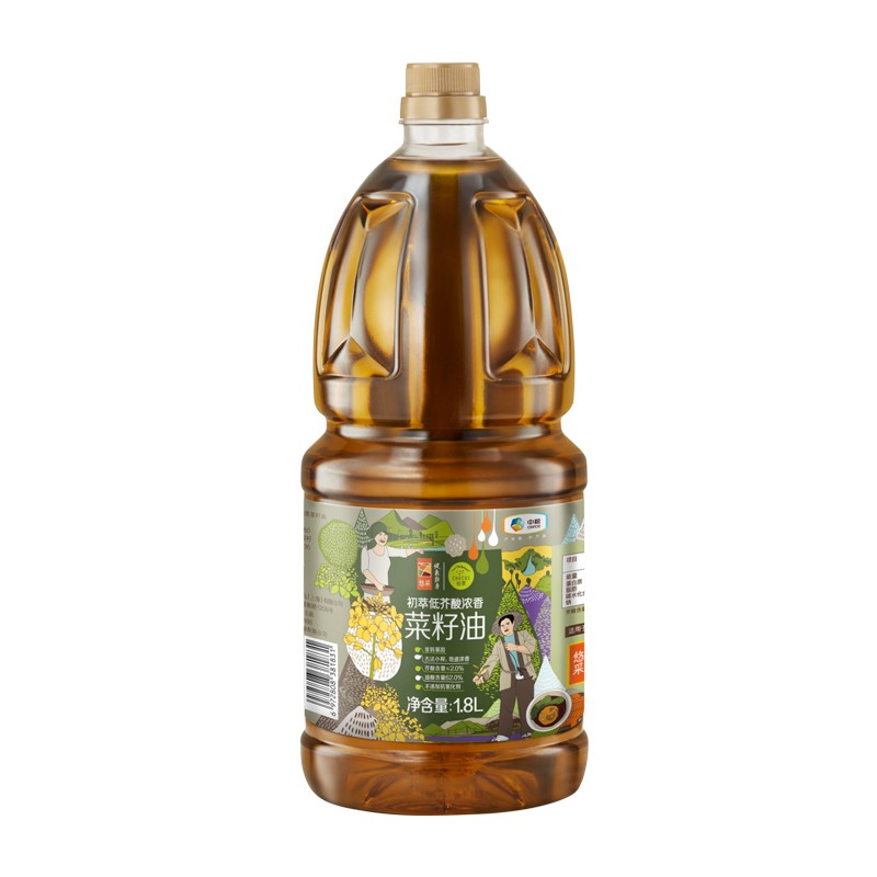 中粮初萃浓香菜籽油1.8L（单位：瓶）