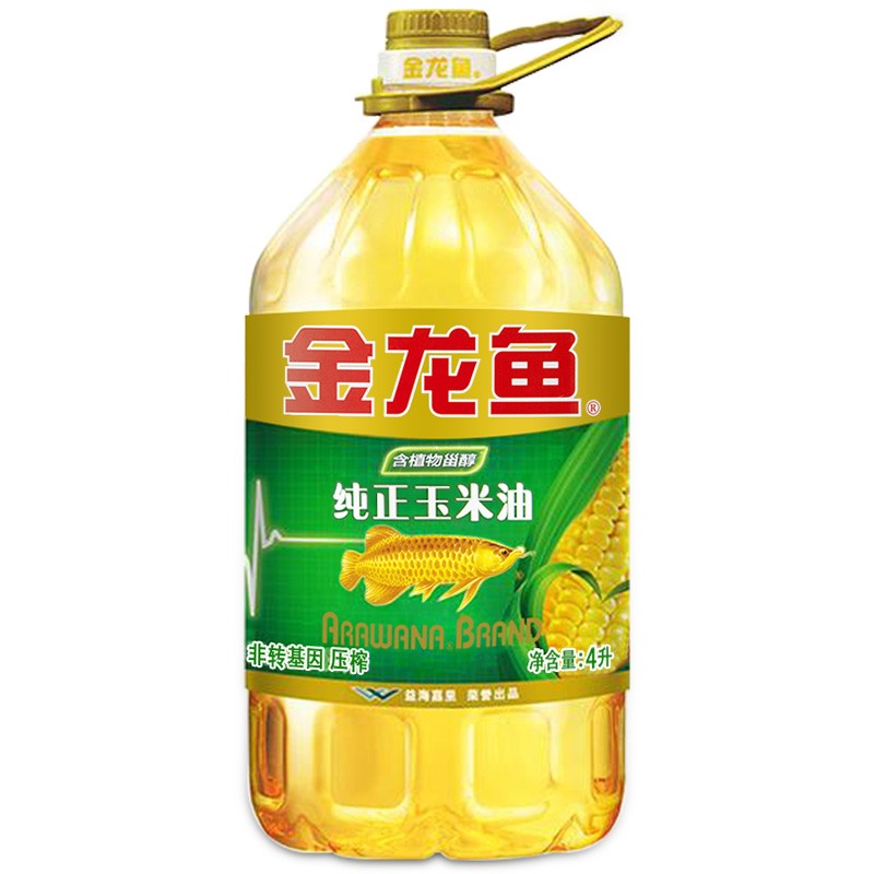 金龙鱼纯正玉米油(非转压榨)4L（瓶）