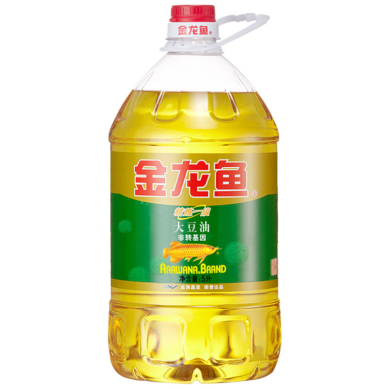 （停用）金龙鱼精炼一级大豆油(非转基因)5L（瓶）