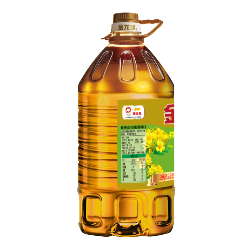 金龙鱼低芥酸特香菜籽油非转压榨4L*4桶(箱)