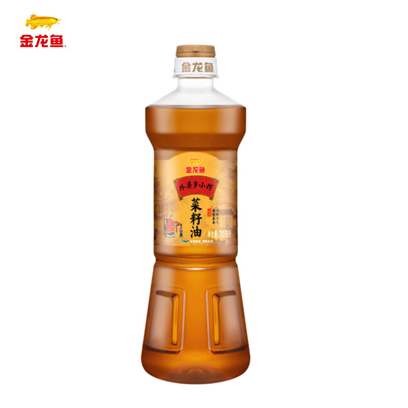 金龙鱼外婆乡小榨菜籽油(非转/压榨)700ML*15瓶(箱)