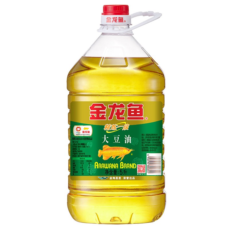 金龙鱼 精炼一级大豆油 5L（转基因）（单位：桶）