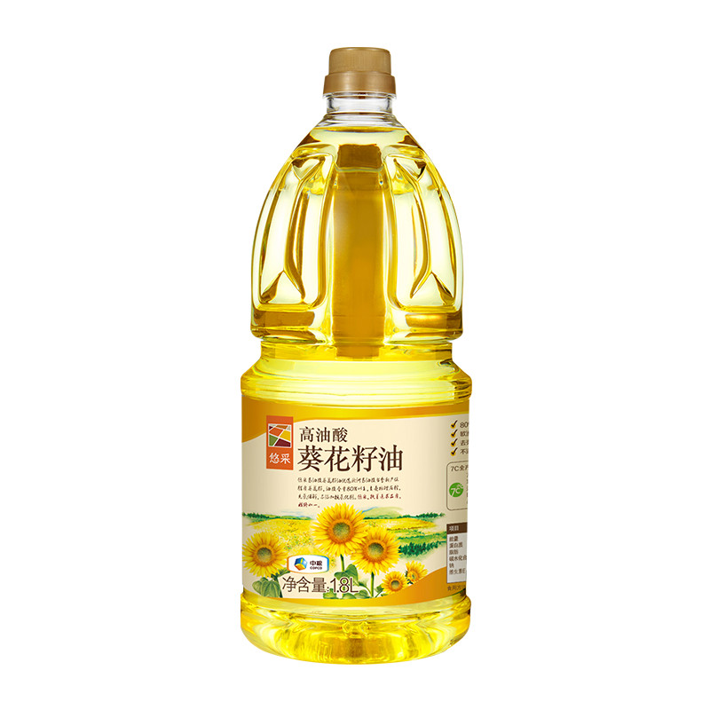 中粮悠采高油酸葵花籽油1.8L（单位：桶）