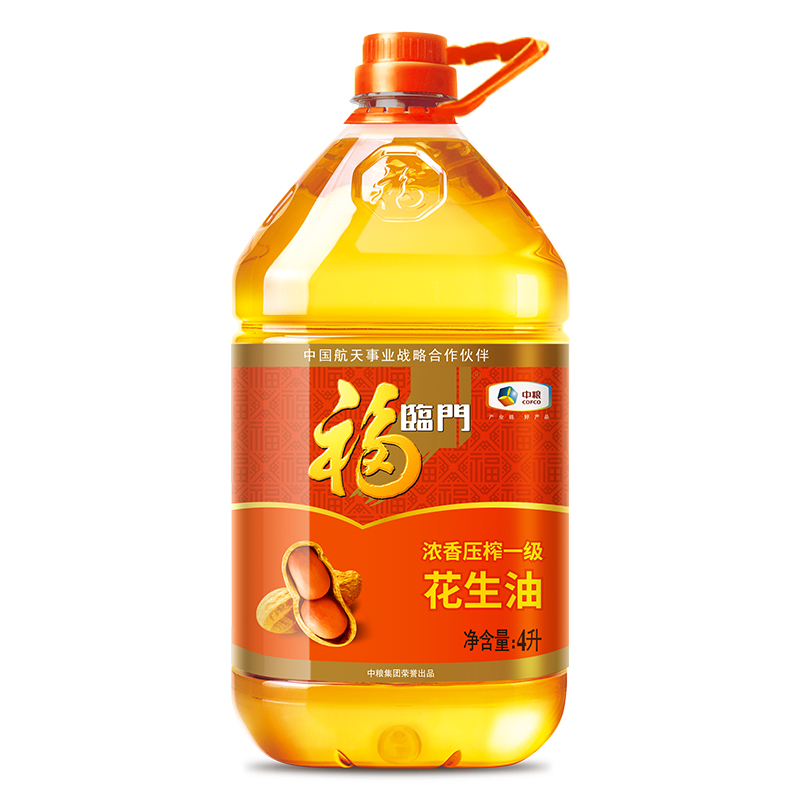 福临门浓香压榨一级 花生油4L（桶）
