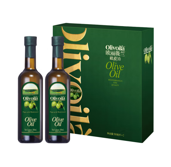 欧丽薇兰 Olivoila 食用油 橄榄油礼盒500MLx2礼盒（单位：盒）