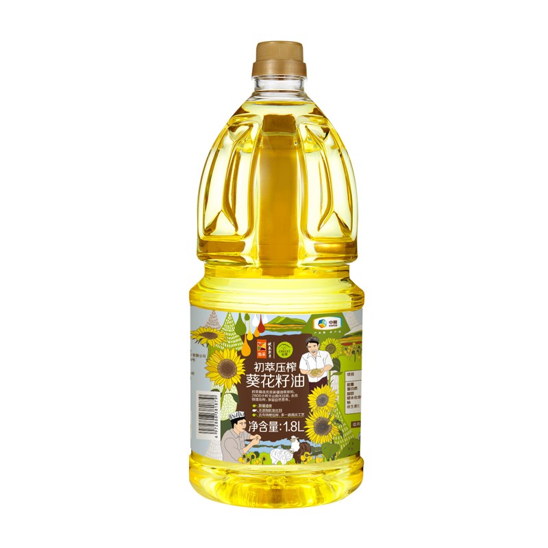 中粮初萃压榨葵花籽油1.8L（单位：瓶）
