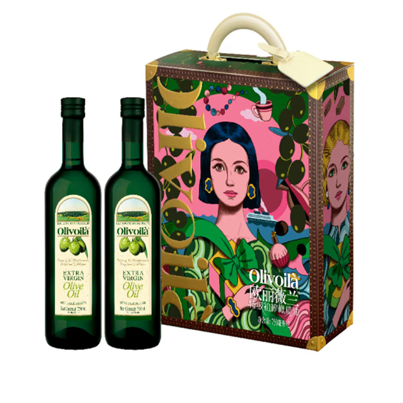 欧丽薇兰（Olivoilà）食用油特级初榨橄榄油礼盒750ml*2瓶（单位：盒）
