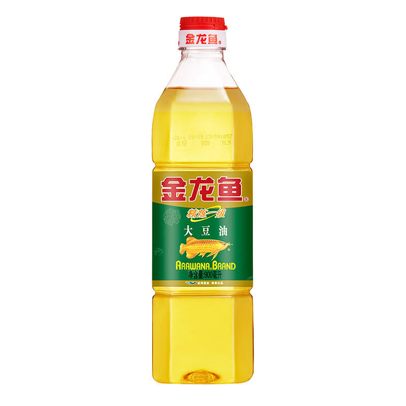 金龙鱼大豆油900ML（单位：瓶）