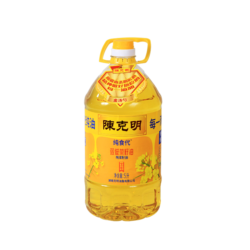 陈克明双低菜籽油5L食用油(单位：瓶)