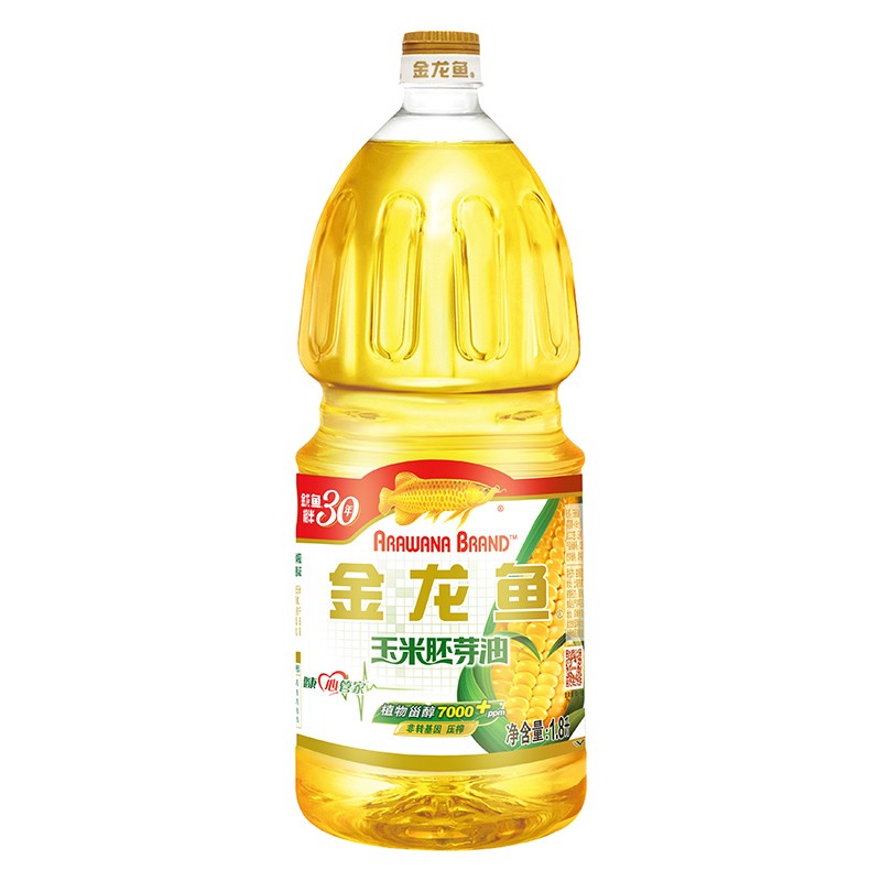 金龙鱼食用油非转基因压榨玉米油1.8L（单位：瓶）