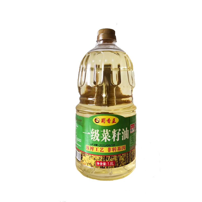 蜀香王 大凉山 一级菜籽油 盐源一级菜籽油1.8L/瓶（单位：瓶）