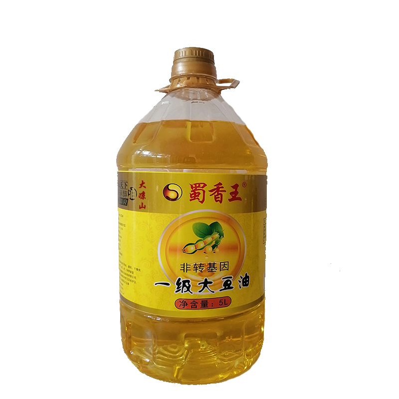 蜀香王 大凉山大豆油 盐源非转基因一级大豆油5L/桶（单位：桶）