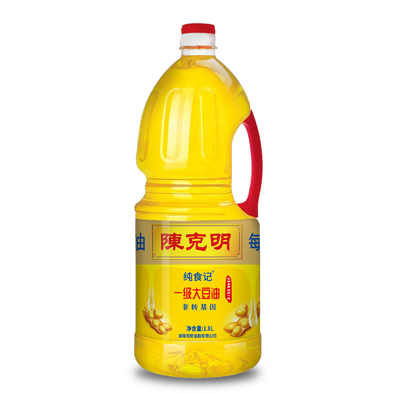 陈克明一级非转基因大豆油1.8L（瓶）