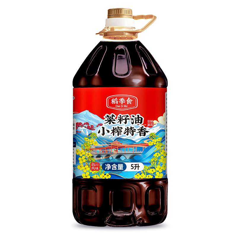 稻季食小榨特香菜籽油5L（仅限江浙沪皖发货）（单位：桶）