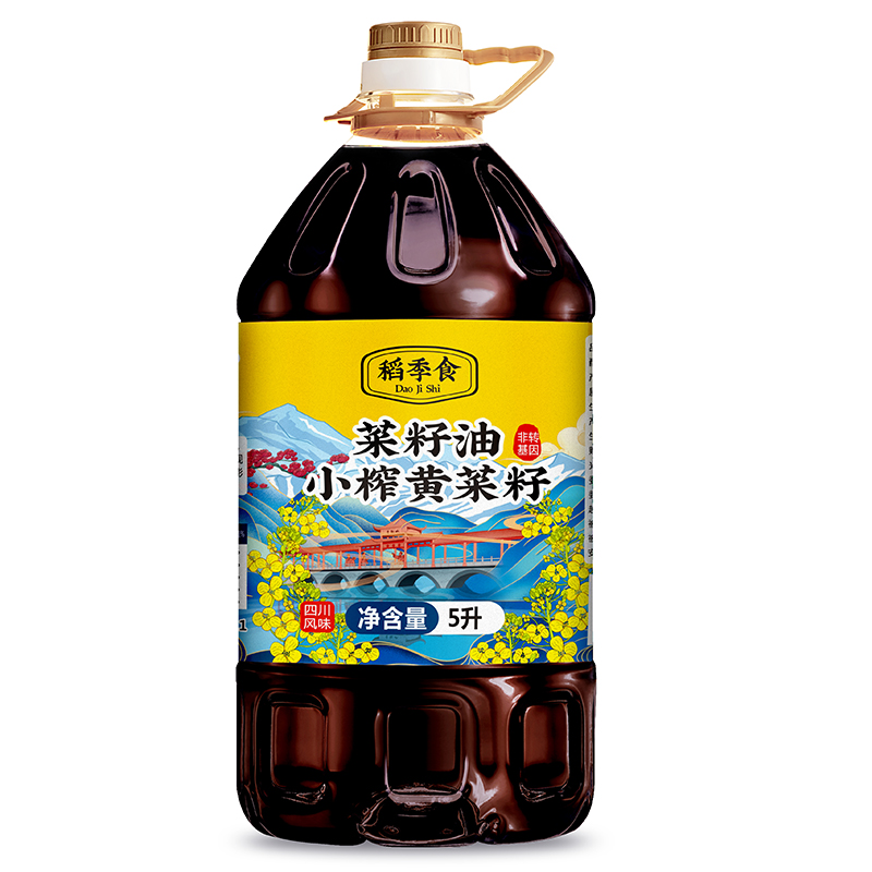 稻季食小榨黄菜油5L（仅限江浙沪皖发货）（单位：袋）