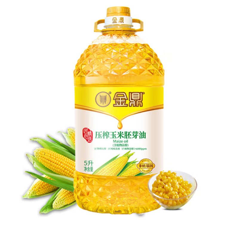 金鼎 匠心系列 压榨玉米胚芽油食用油 5L (单位：桶)