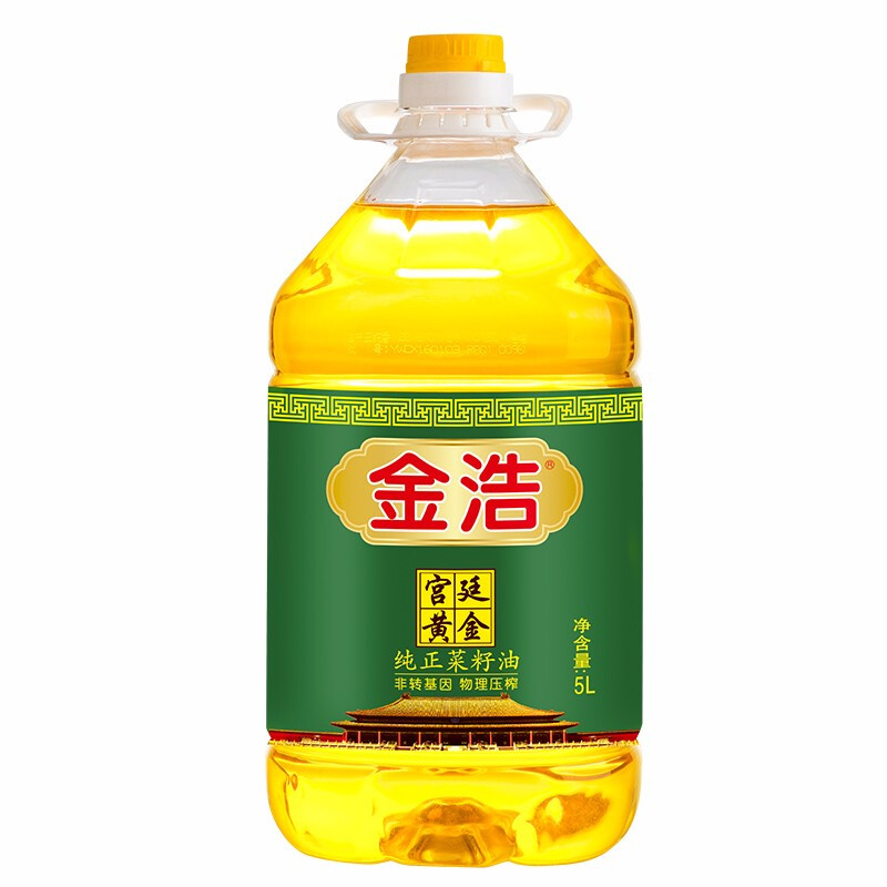 金浩（JINHAO）宫廷黄金系类 食用油 菜籽油 宫廷纯正菜油5L（单位：桶）