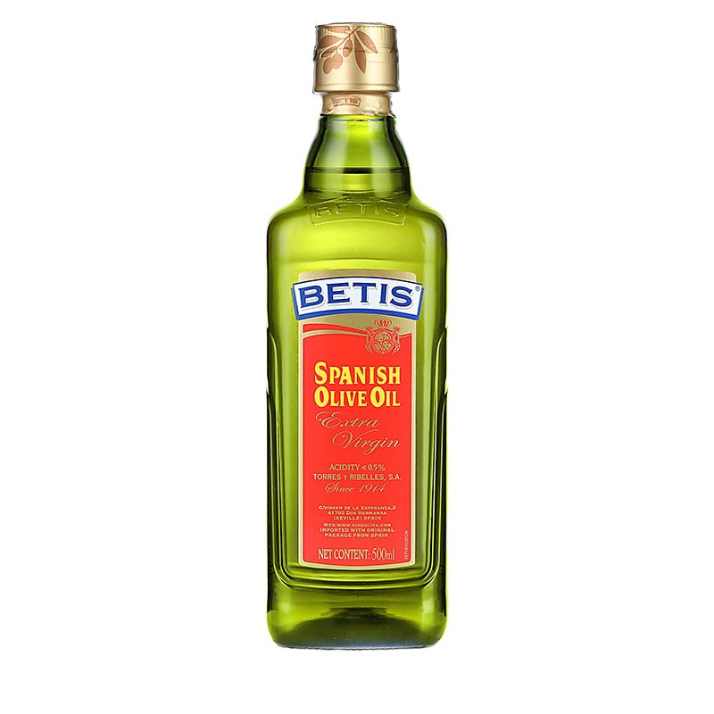 贝蒂斯（BETIS）特级初榨橄榄油 500ml/瓶 食用油 西班牙原装进口(瓶)