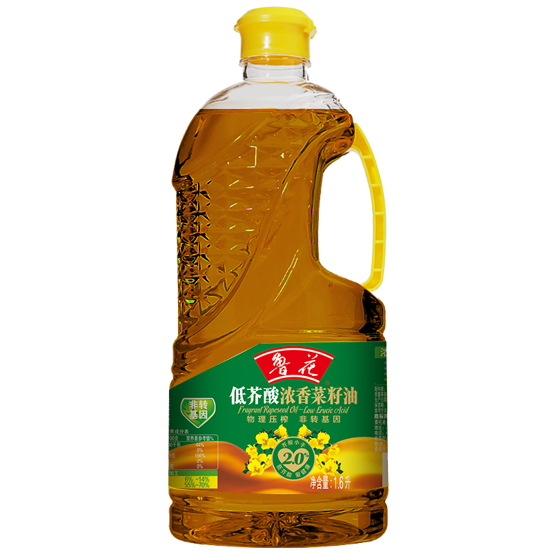鲁花 低芥酸浓香菜籽油1.6L（单位：瓶）
