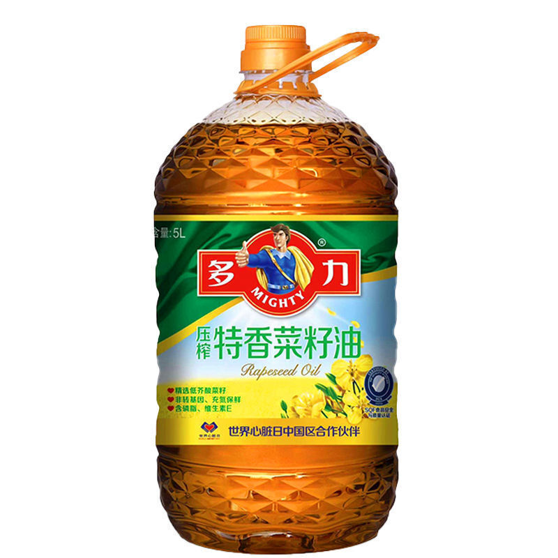 多力特香压榨菜籽油5L（单位：桶）