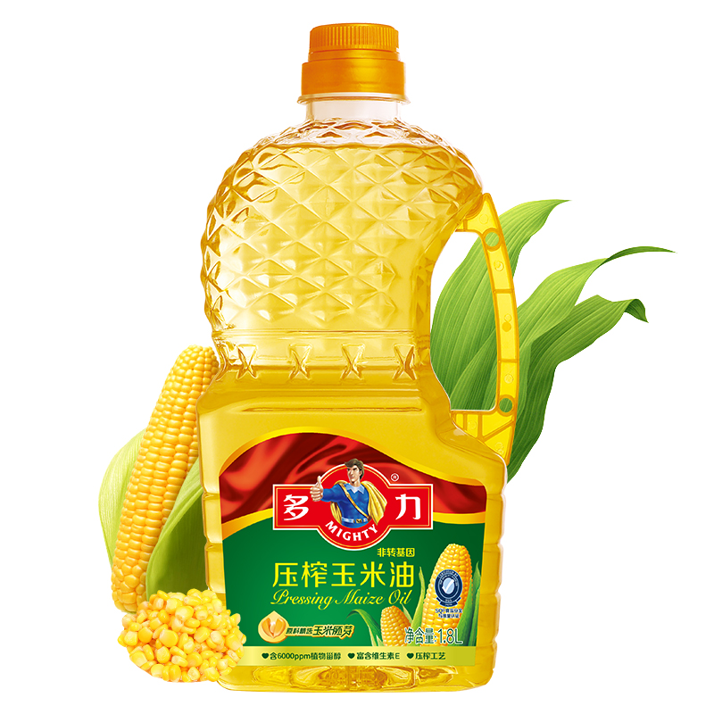 多力非转基因压榨玉米油1.8L（单位：瓶）（新老包装随机发货）