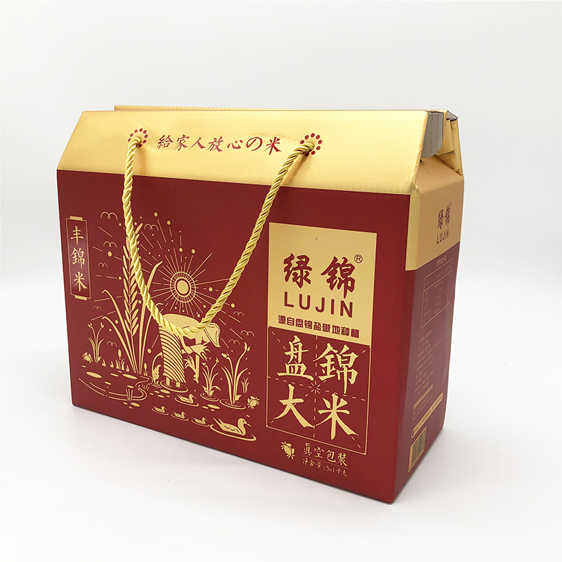 绿锦 5kg/箱 精品礼盒真空包装大米 丰锦米系列 源自盘锦盐碱地种植 （计价单位：箱）