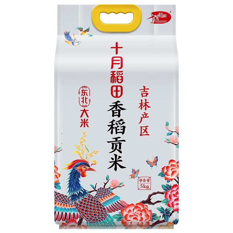 十月稻田 香稻贡米 东北大米 5kg 香米 粳米 十斤（单位：袋）