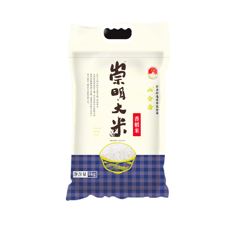 崇明大米 香稻米大米 5kg 弹软香 10斤 珍珠米 粳米 新包装（单位：袋）