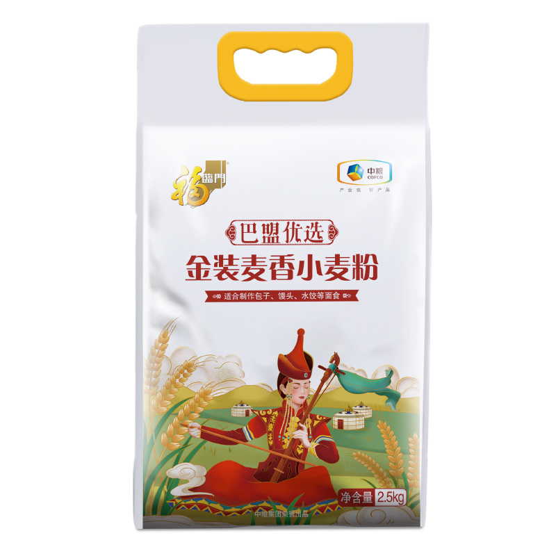 中粮福临门巴盟优选金装麦香小麦粉2.5kg(袋)