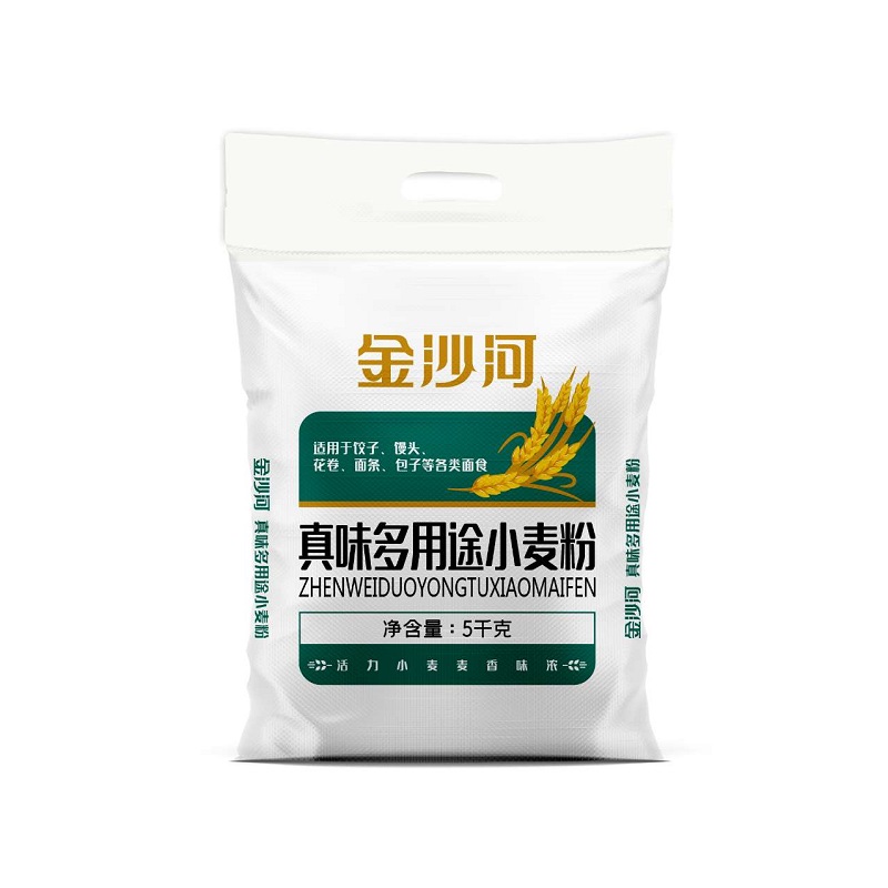 金沙河面粉 真味多用途中筋小麦粉5kg（袋）