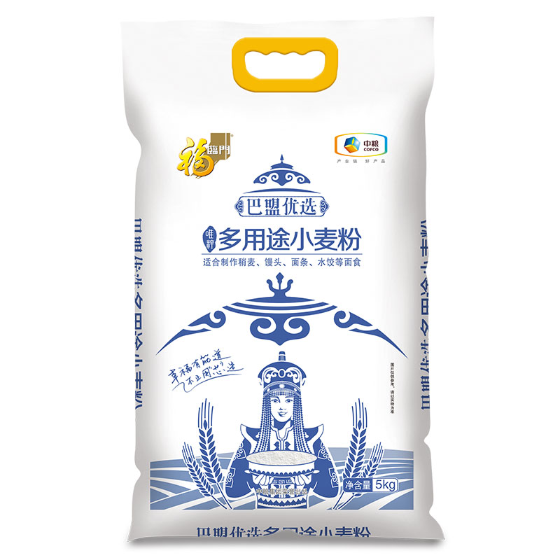 中粮福临门巴盟优选多用途小麦粉5kg（袋）