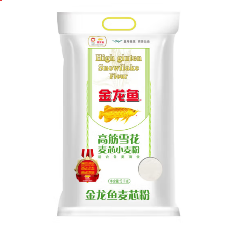 金龙鱼 高筋雪花麦芯小麦粉 5kg（袋）