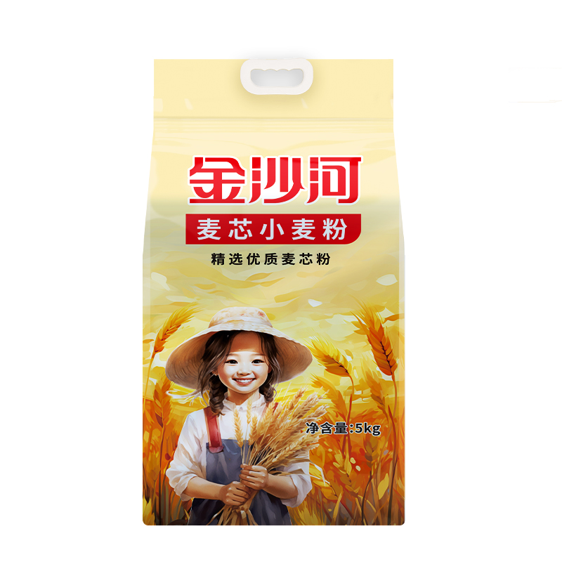 金沙河精选优质麦芯小麦粉5kg(单位：袋)