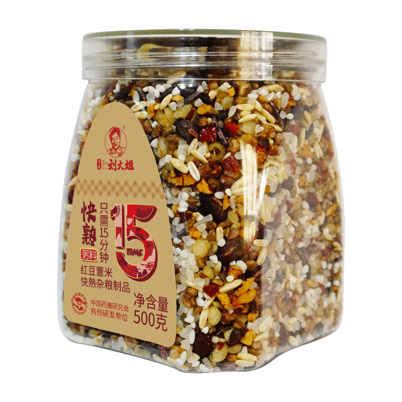 津城刘大姐 红豆薏米粥料（快熟杂粮制品）500g*2（罐）