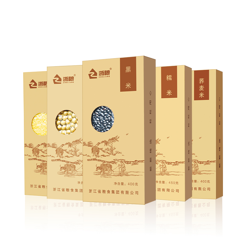 浙粮定制粮油组合5盒装 2000g 包含小米黑米荞麦黄豆糯米（单位：盒）