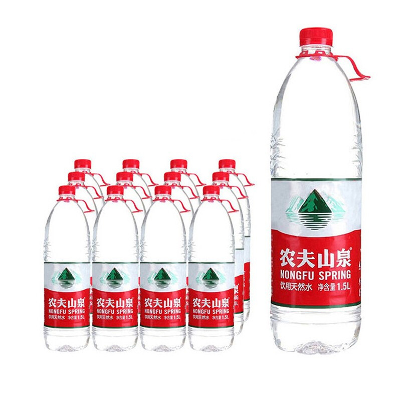 农夫山泉天然饮用水 1.5L*12瓶 塑膜装 (单位：件)