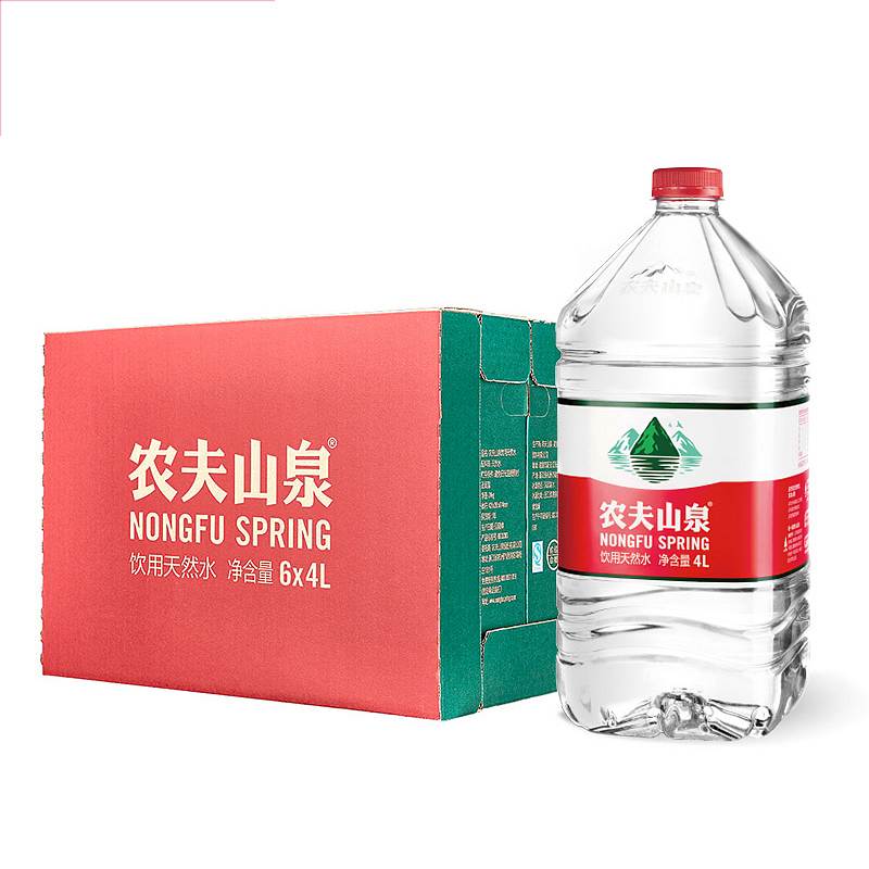 农夫山泉 饮用天然水 4L*6桶（单位：箱）