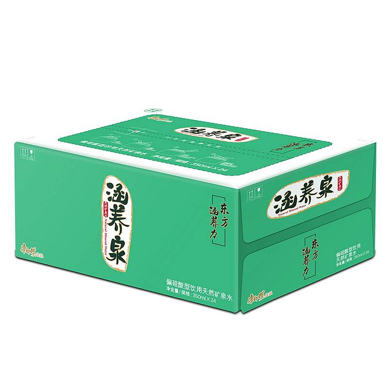 康师傅 涵养泉饮用天然矿泉水 绿色包装PET 350ml*24瓶/箱 (单位：箱)