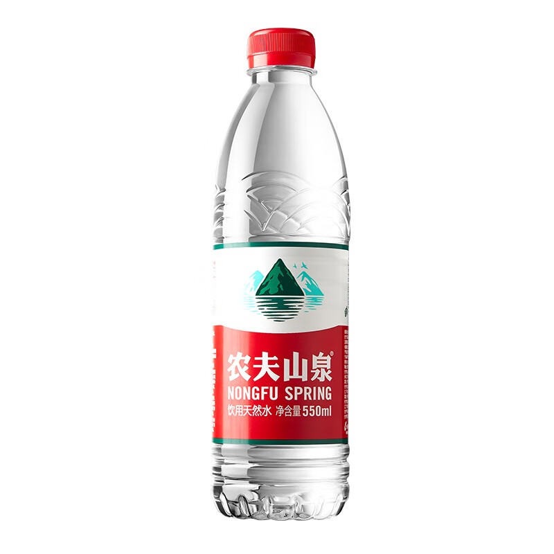 农夫山泉饮用天然水550ml*24瓶 塑膜装（单位：件）