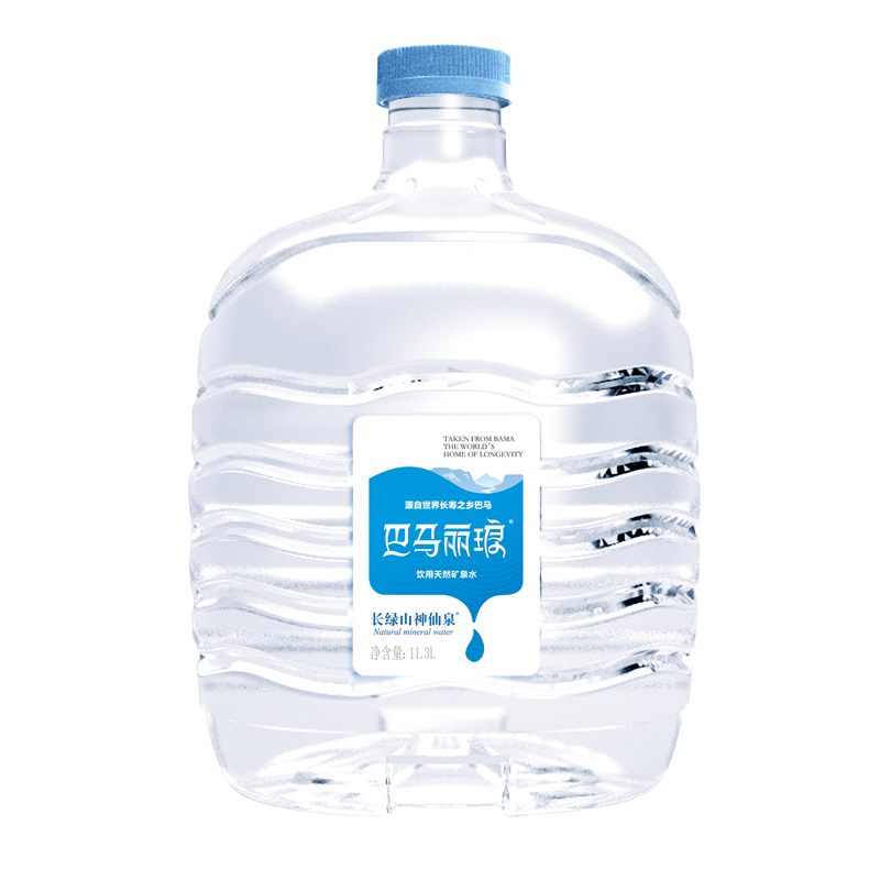 巴马丽琅 饮用天然弱碱性矿泉水 11.3L*1桶装水 地理标志 长寿乡广西巴马(箱)